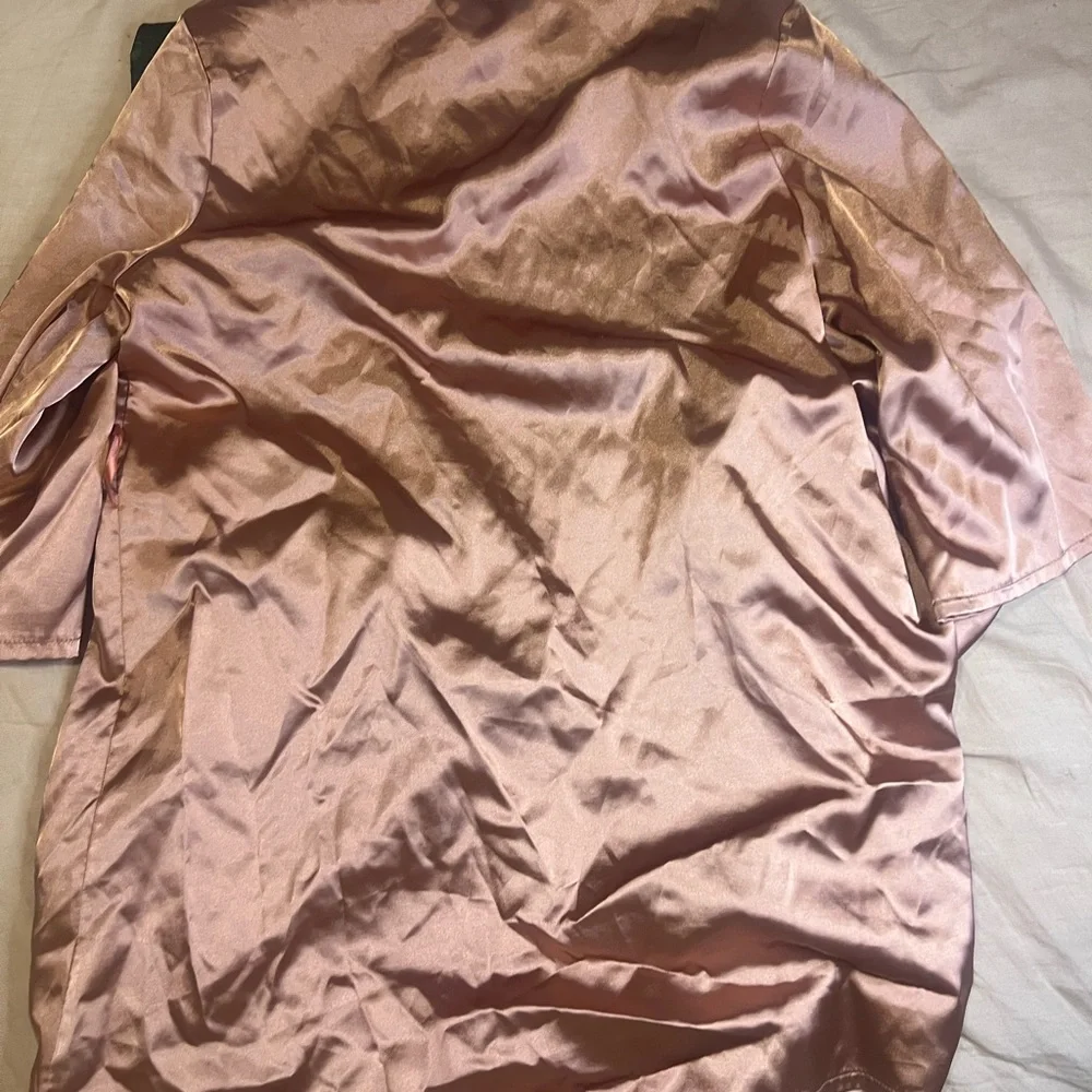 Pink Satin Robe - Picture 2 of 2